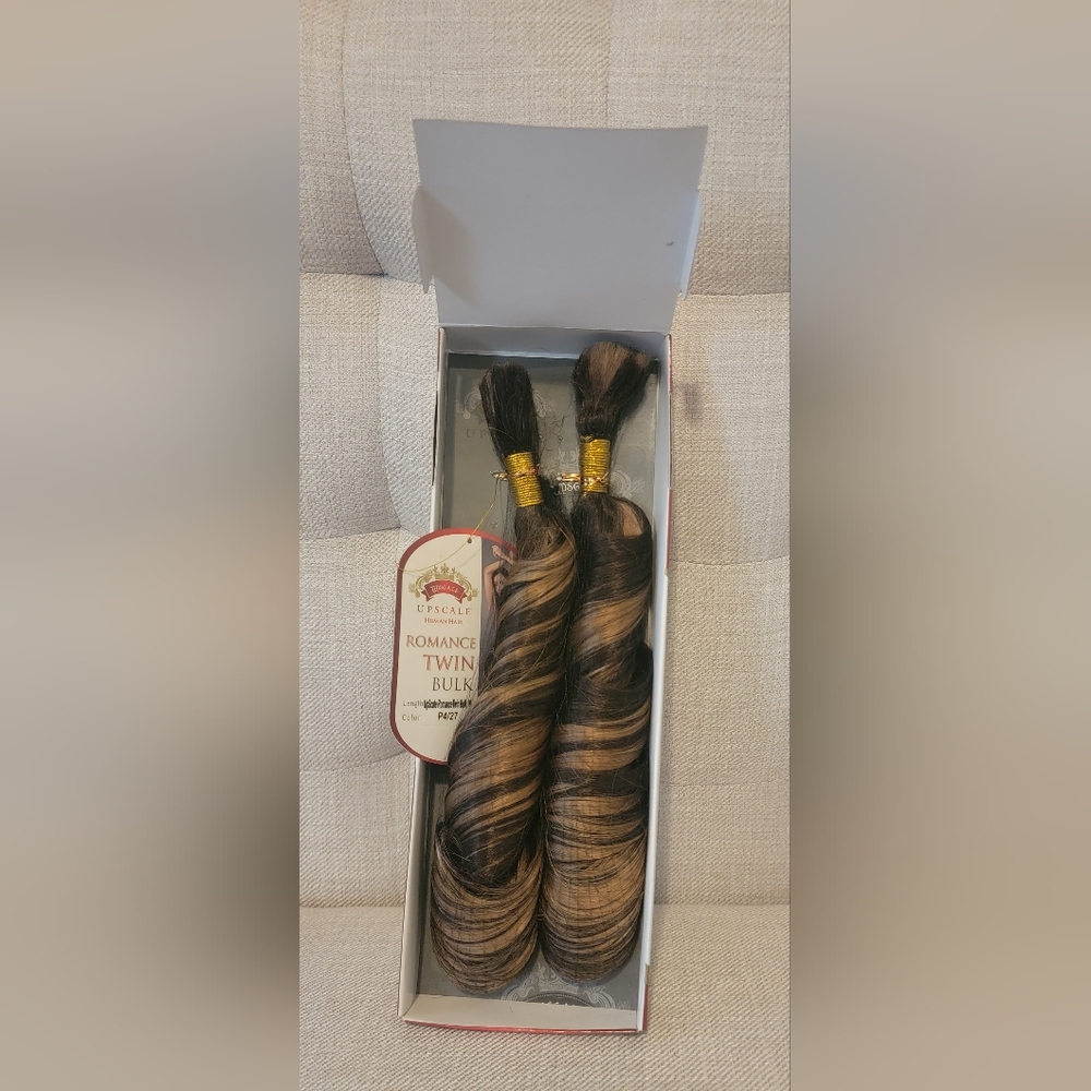 Upscale Romance Twin Bulk hair,  Color 4/27, 1 pack, 18"